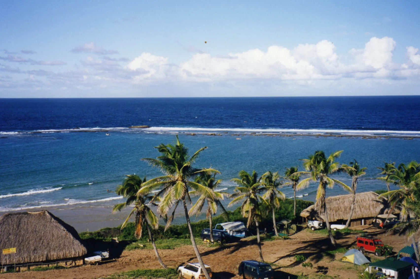 Reef at Paindane creating a sheltered bay