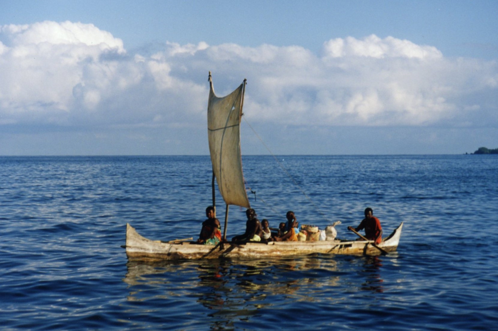 Pirogue with sail, Madagascar