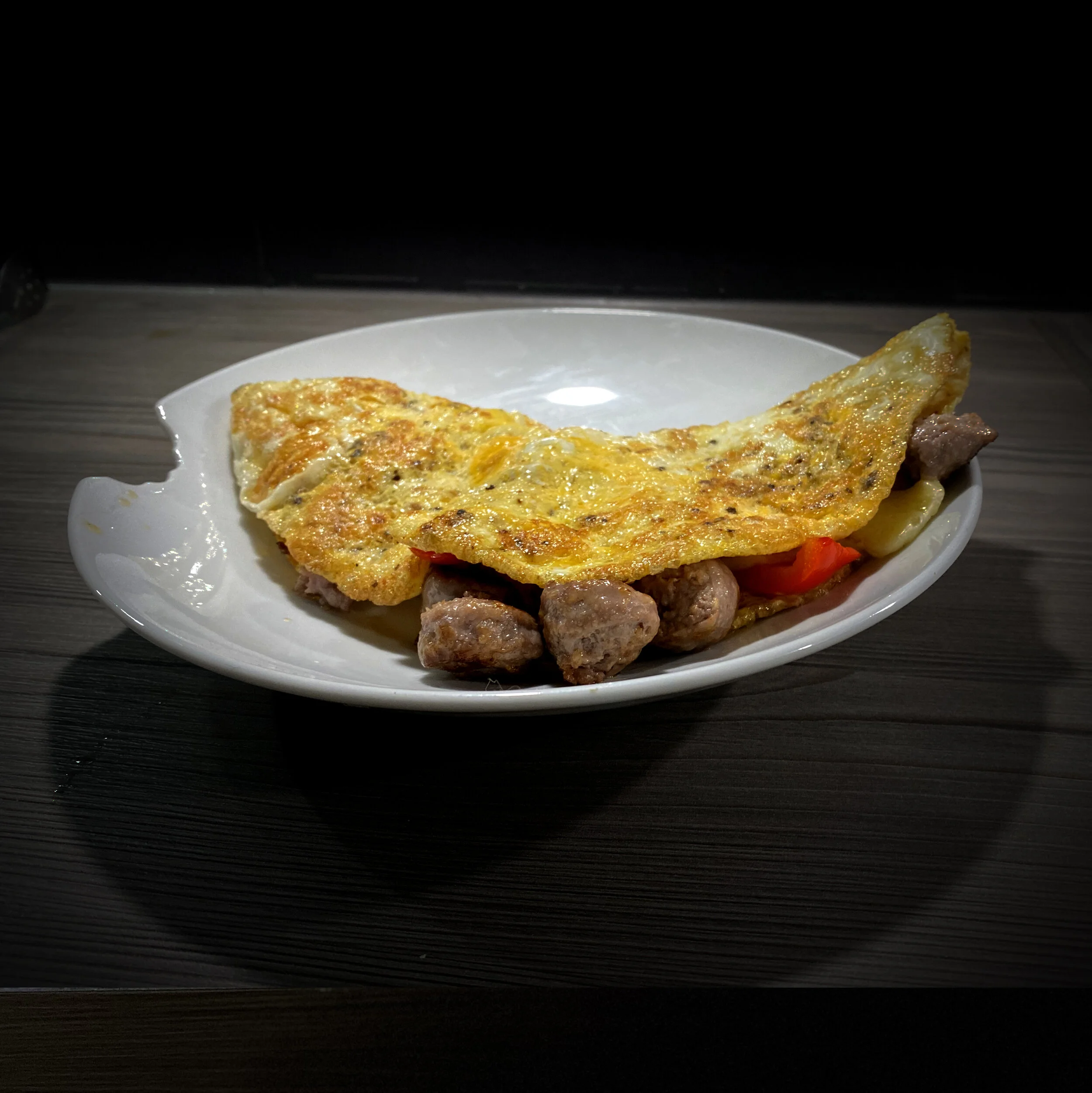CFI Kitchen – Roasted Pepper &amp; Sausage Omlet