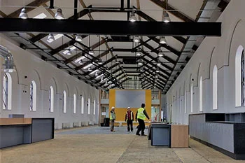 Engine Shed nearing completion