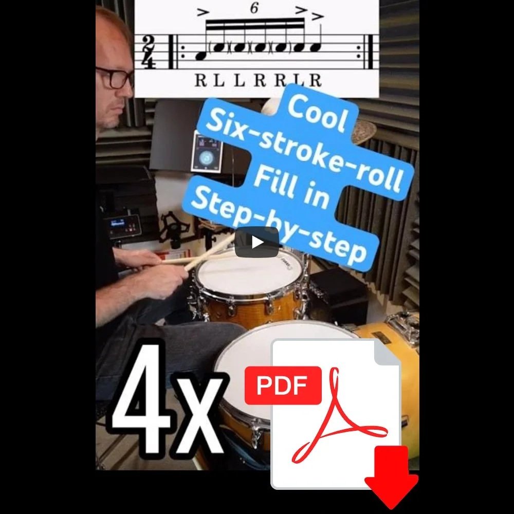 Cool 6-stroke-roll fill in step-by-step