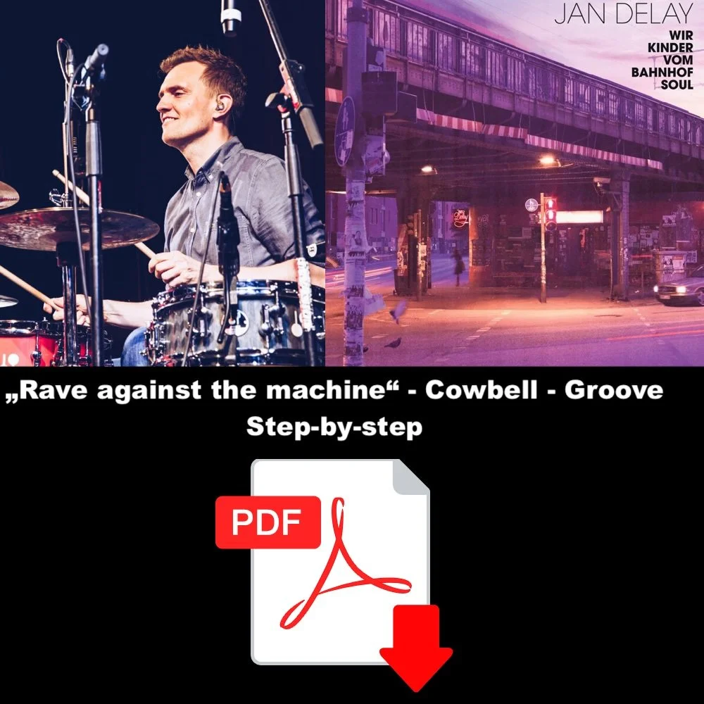 Jost Nickels "Rave against the machine" Drum Groove - step by step