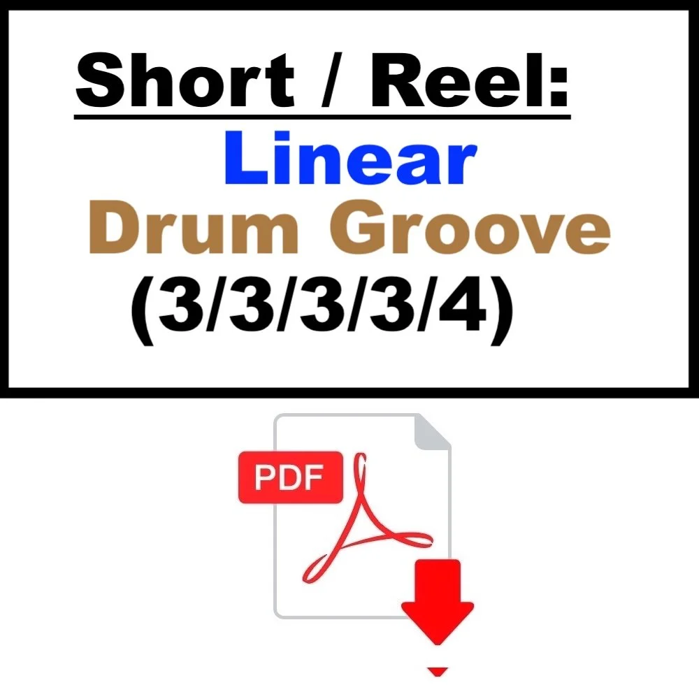 Linear Drum Groove (3+3+3+3+4) Short / Reel (TikTok, Instagram, YouTube, Facebook)
