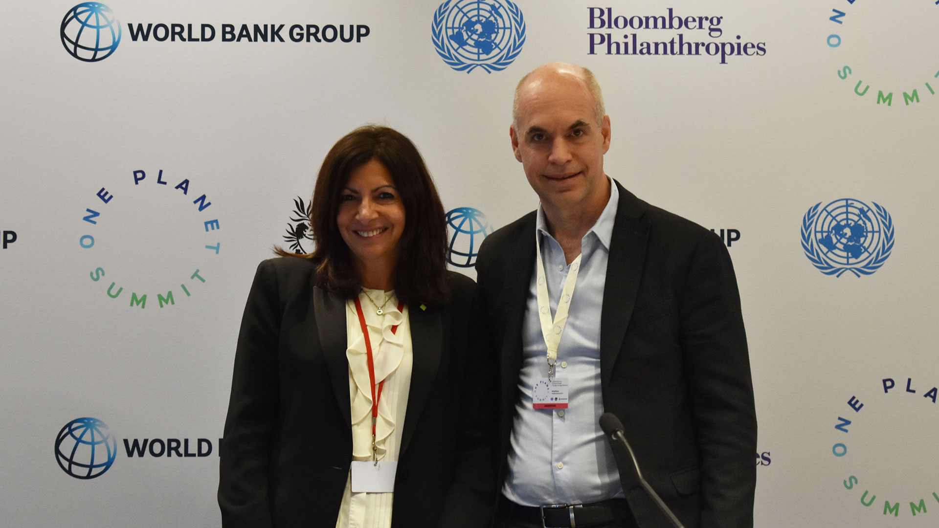 Anne Hidalgo, mayor of Paris, and Horacio Rodríguez Larreta, mayor of Buenos Aires, will co-chair the inaugural U20. (Source: Bloomberg and C40 Cities )