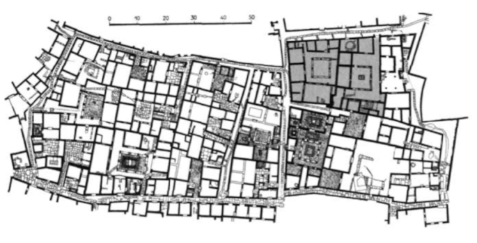 City of Delos. (Source: Anton Capitel, “La Arquitectura del Patio”, Barcelona, 2005, Gustavo Gili. Pp. 199.)