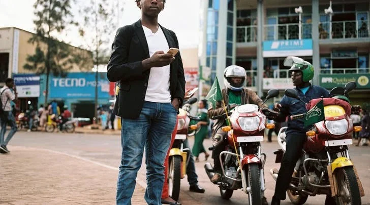 SafeMotos, a ride-hailing and safety-rating software developed in Rwanda ( Source: National Geographic )