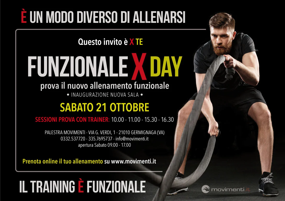 Una giornata speciale dedicata all'allenamento Funzionale in palestra