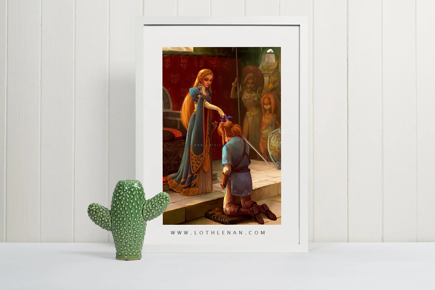 Leighton 'The Accolade' parodied by artist Lothlenan
