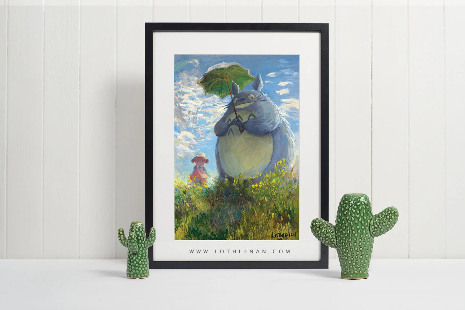 Monet 'With a Parasol' painting parodied by artist Lothlenan (Andrea Tamme)