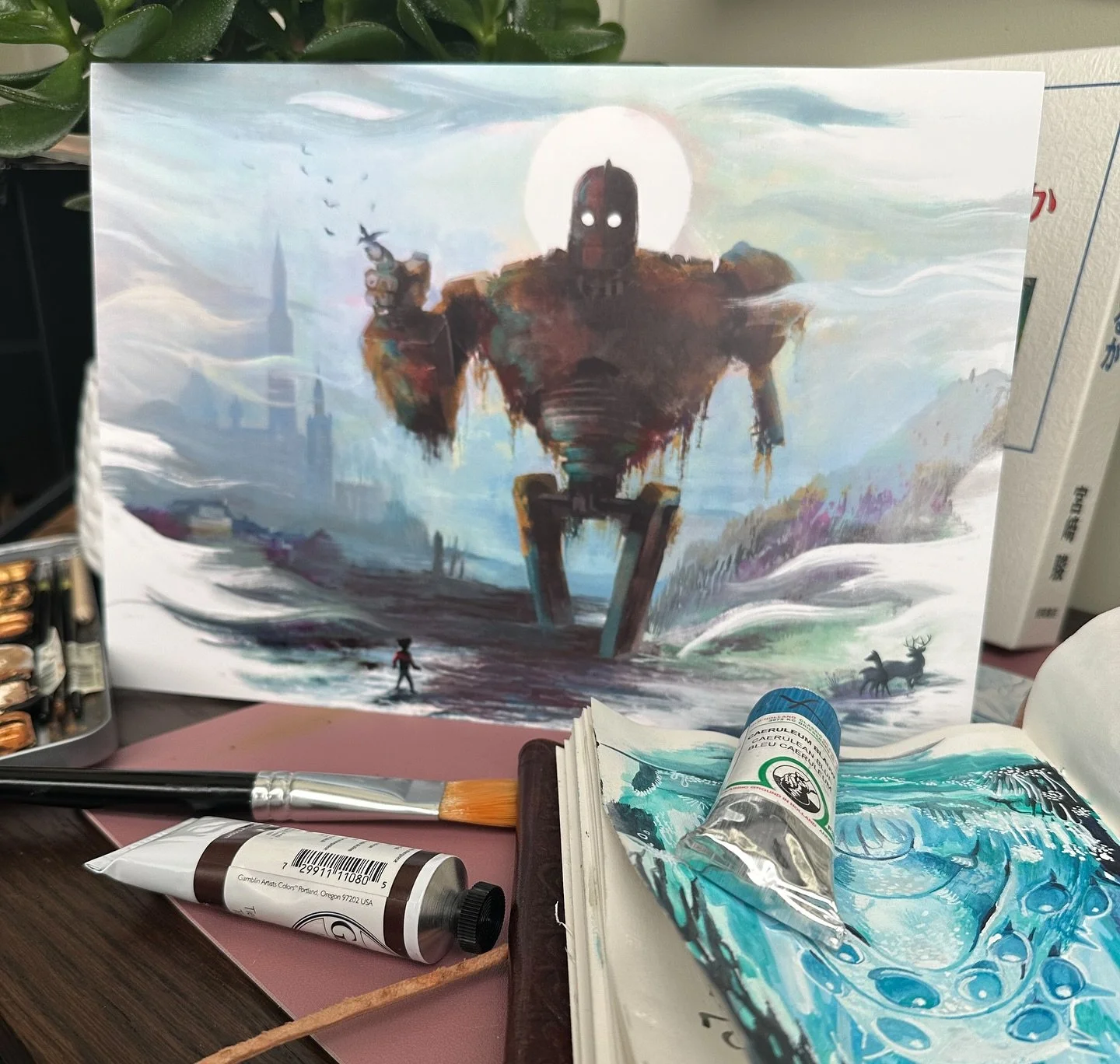 Sometimes the painting studies I do get away from me, and become something else. This was one of those times. It started as a Turner study and evolved into this! Incredibly different. But I think thats okay, especially because people tell me how much