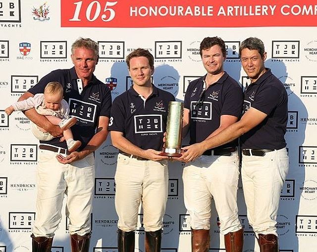 Hac regain the TJB 105 trophy at Ham on Saturday.  Thanks to all those that joined us on such a beautiful day #hacpolo #polo #hampoloclub #honourableartillerycompany #polotimes