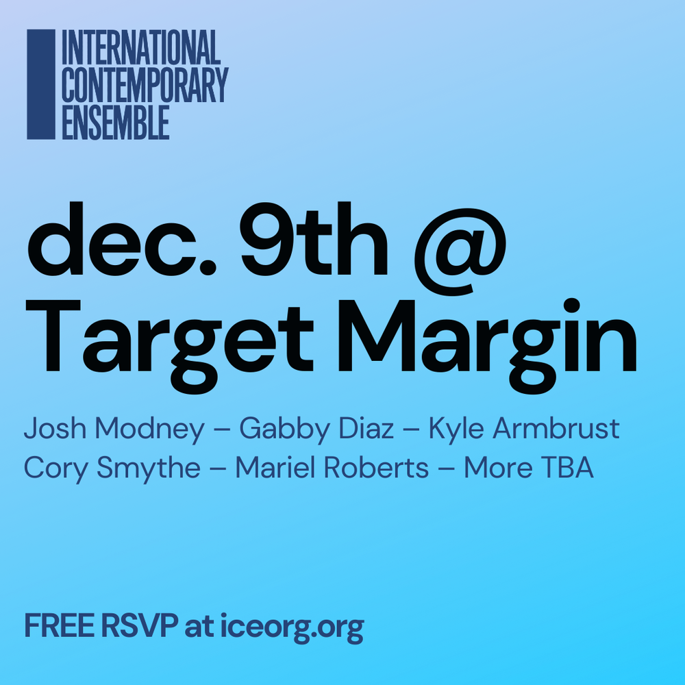 Upcoming Events — International Contemporary Ensemble