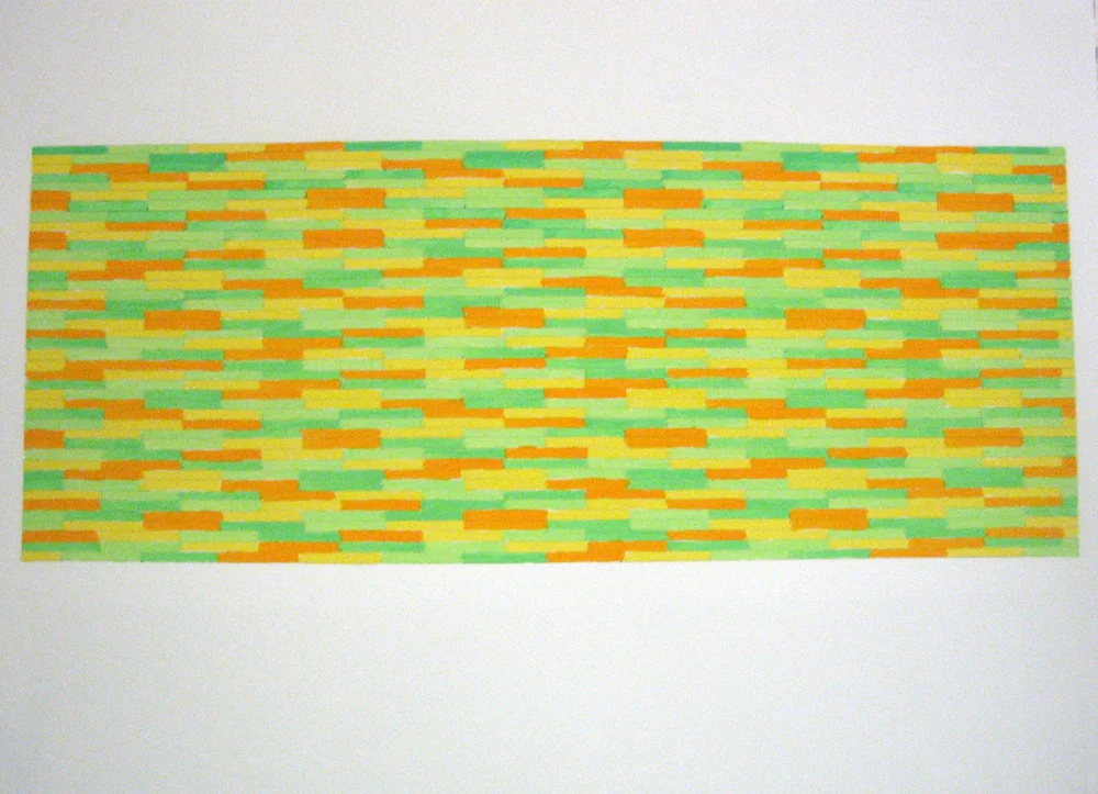 Untitled (Green) gouache on arches 11 x 14 in. 2008