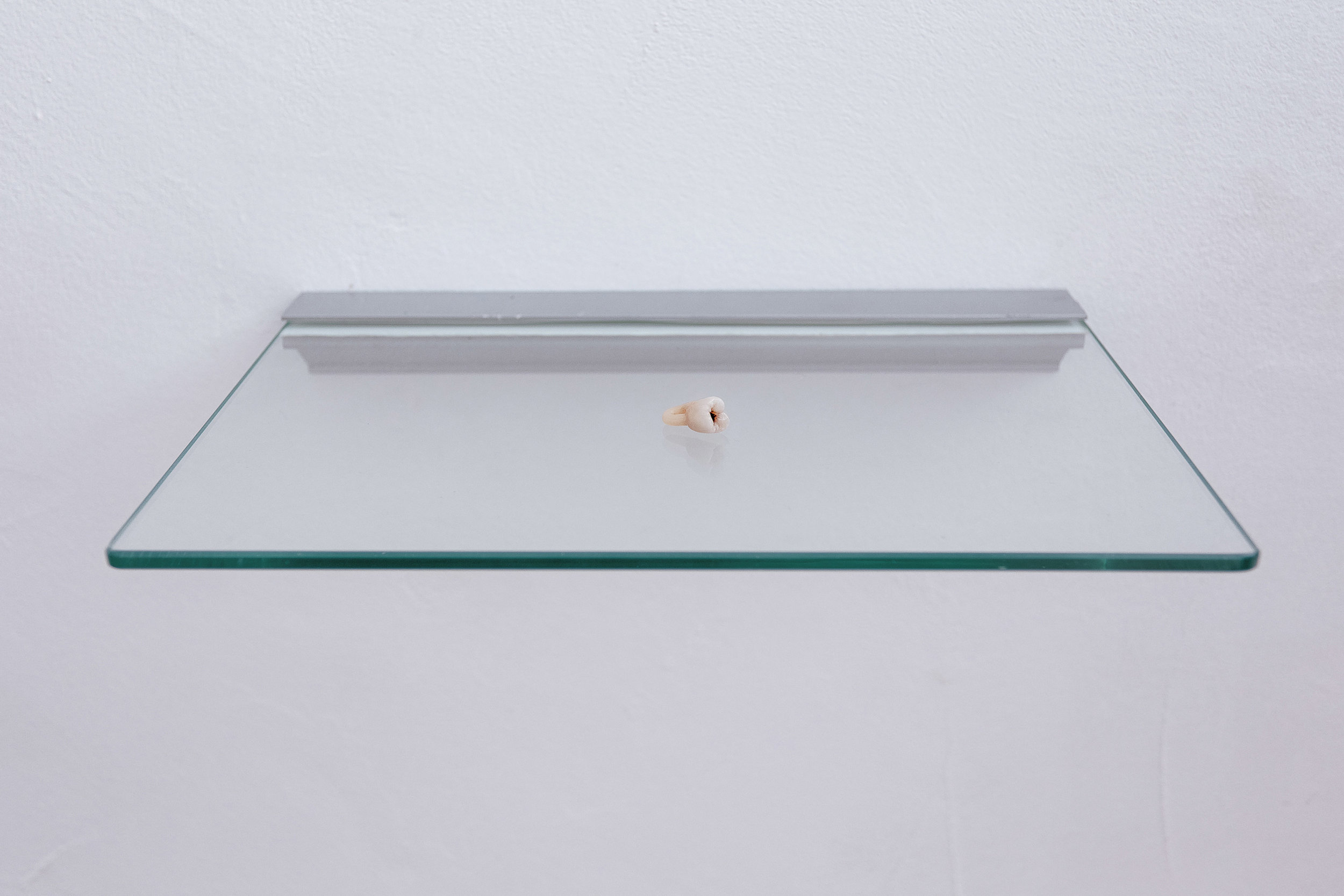   Augmented fragility , Rhizome, cast dental ceramic, 12x11x6mm, London 2014 