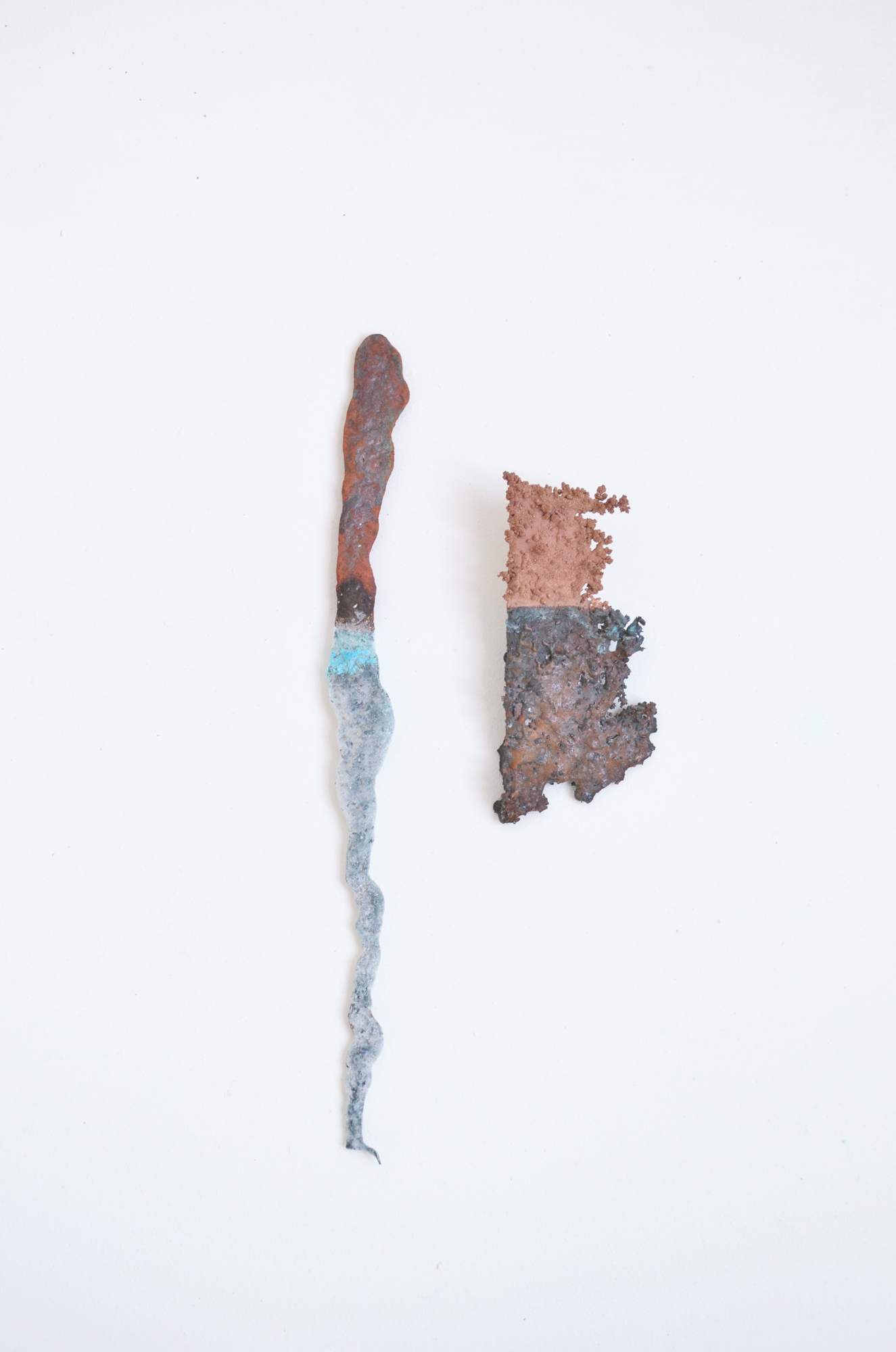   Unifying polarities , Altered found copper, 2017 