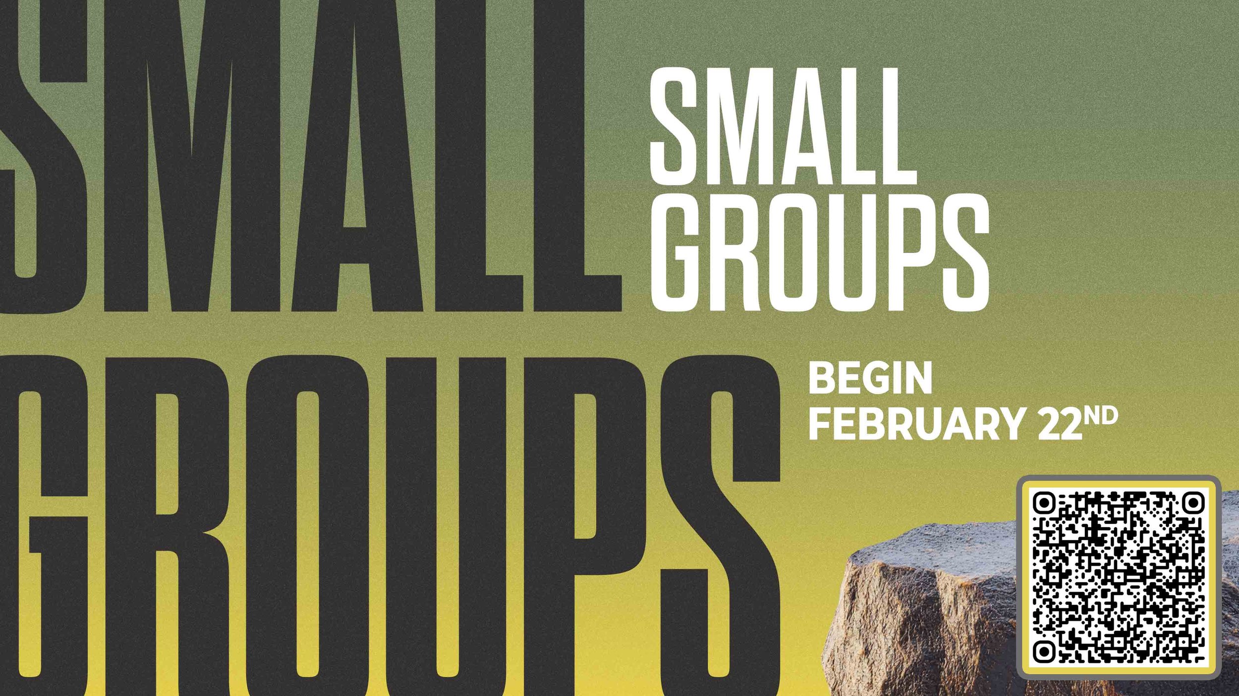 Small Groups Start!