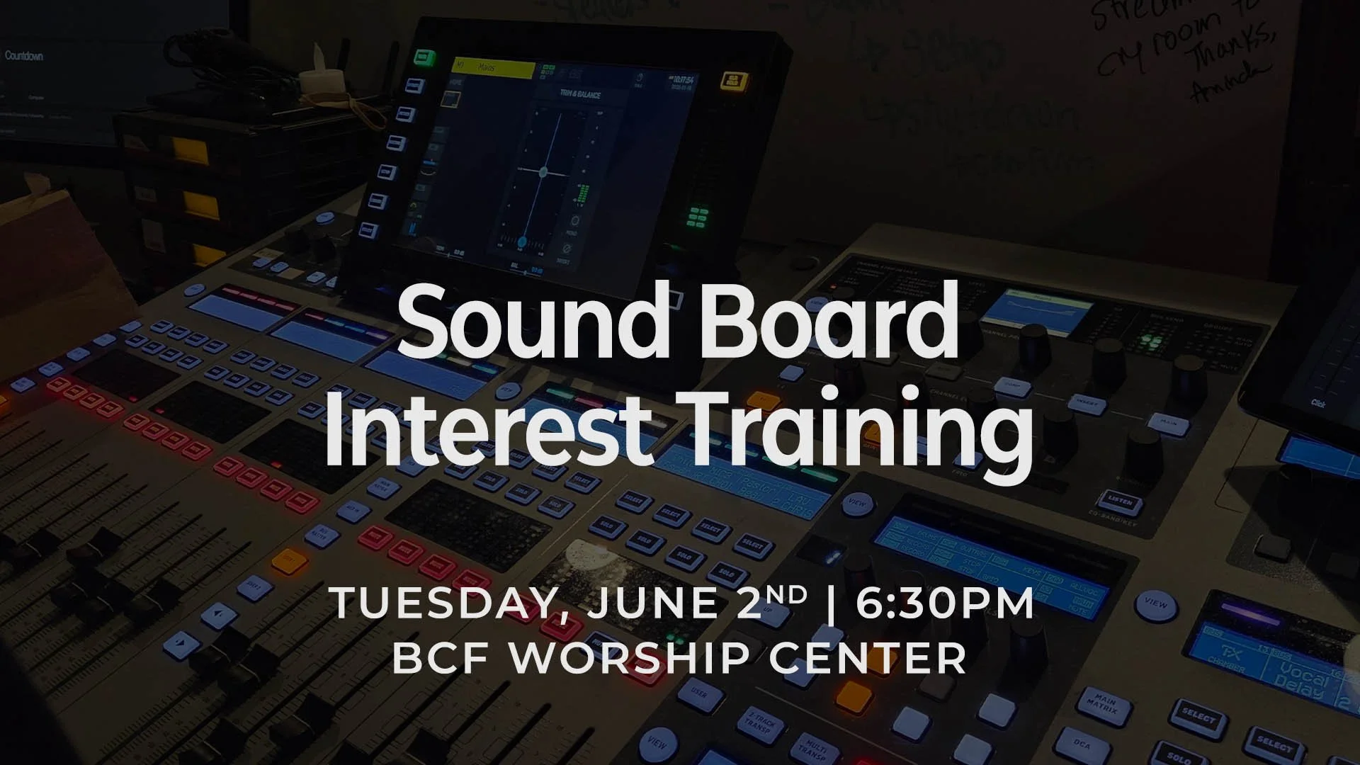 Sound Board Training