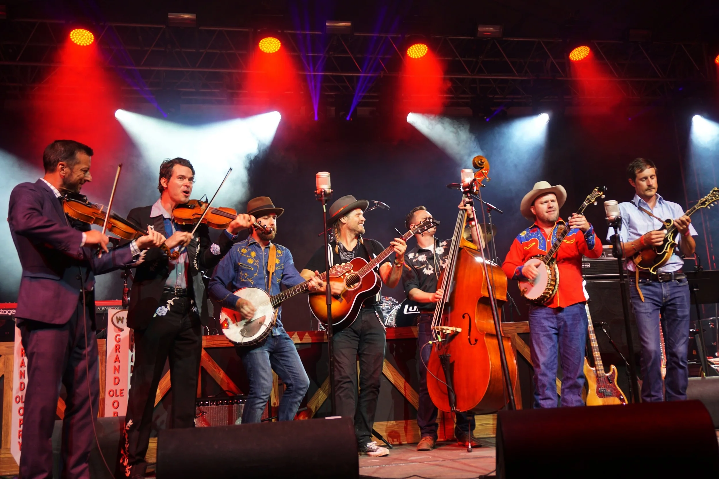 Old Crow Medicine Show opening the Grand Ole Opry at Bonnaroo.