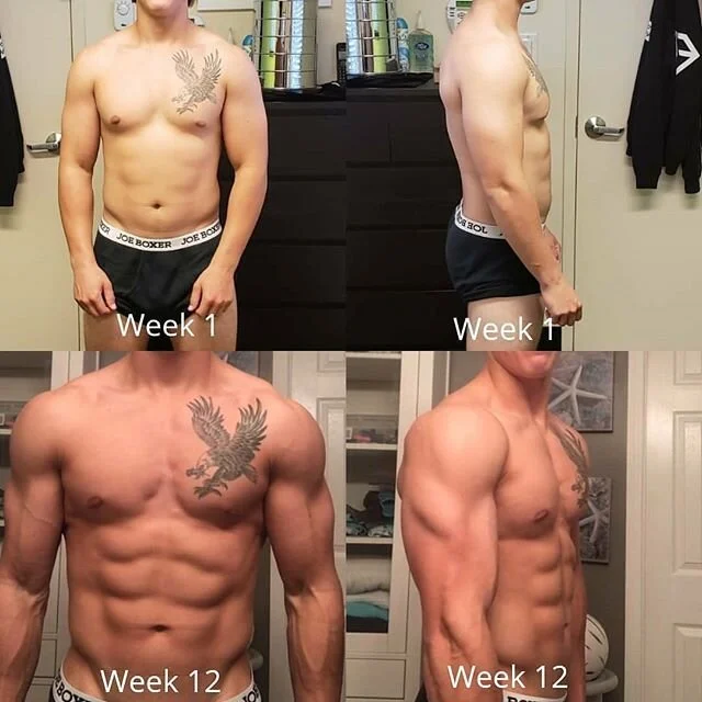 💥Client spotlight💥
&bull;
&bull;
 I am so proud of this guy! He grinded hard for 12 weeks! While taking classes at uofm and full time work! He burns more calories then anyone I know! Great work @cjbrule
&bull;
&bull;
Are you interested in taking yo