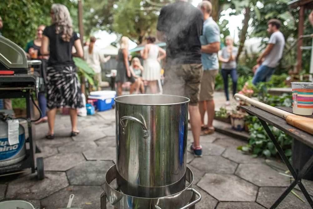 It takes a while to get that pot up to a boil, be sure to work that into your timeline.