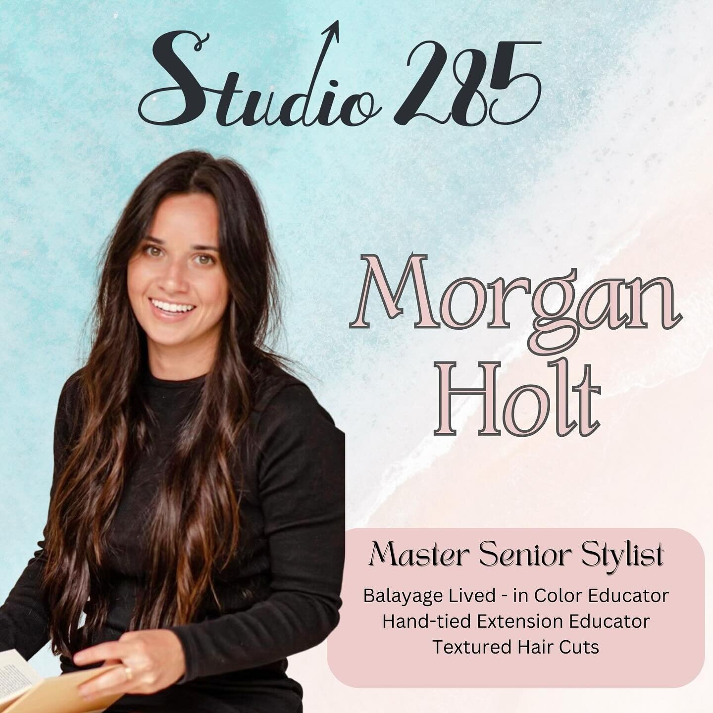 🌟Exciting News at Studio 285! 🌟

Hey #Studio285Fam, meet the newest addition to our squad, the fabulous Morgan Holt! 💇&zwj;♀️
✨ Coming all the way from the charming town of Louisville, GA (just a skip outside Augusta), Morgan is here to sprinkle s