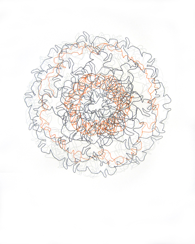 Wrestle (its a long story) 15” x 20”, three color lithograph, 2012