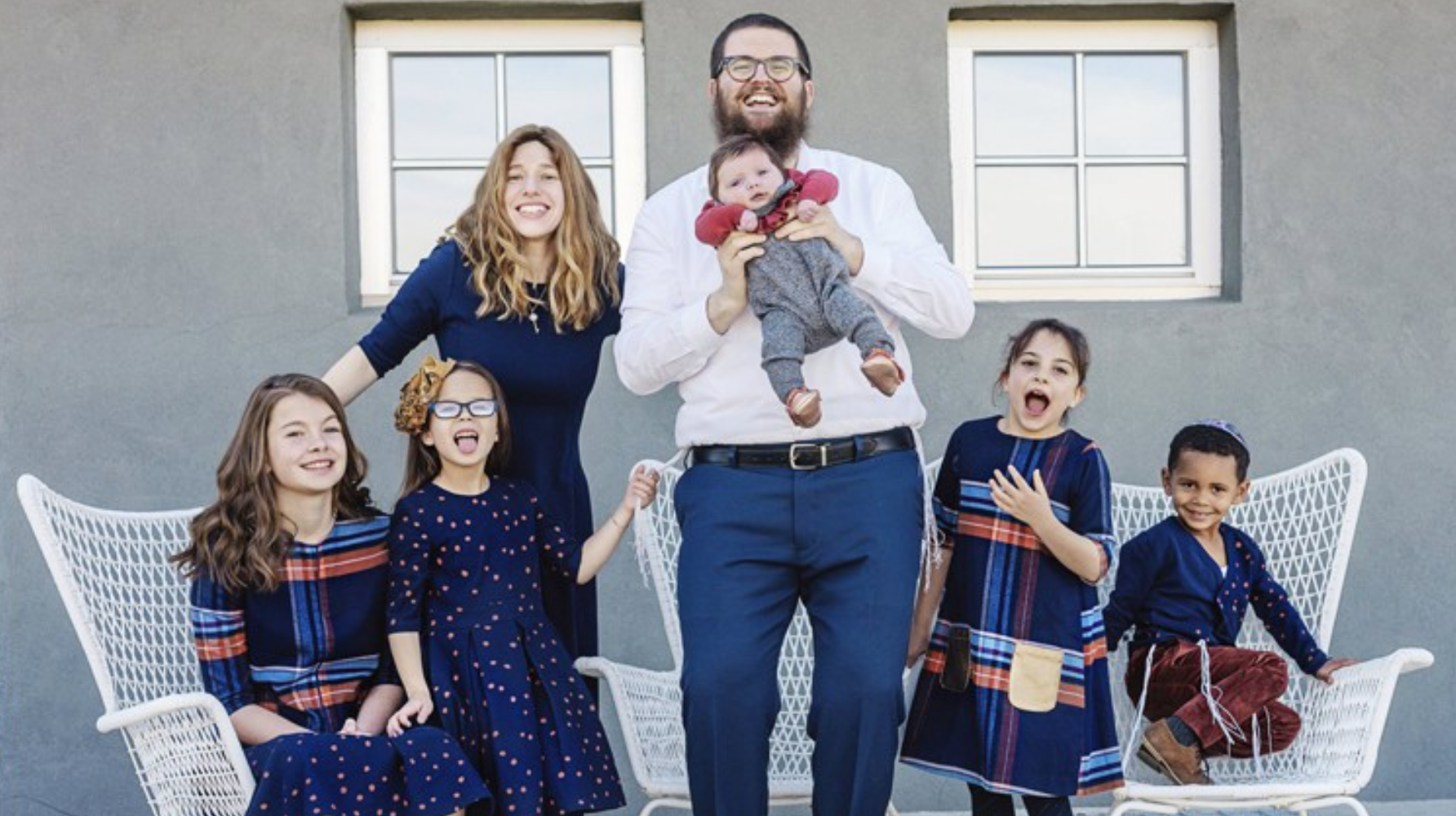 Rabbi Chaim, his wife Chavie and their five adopted children