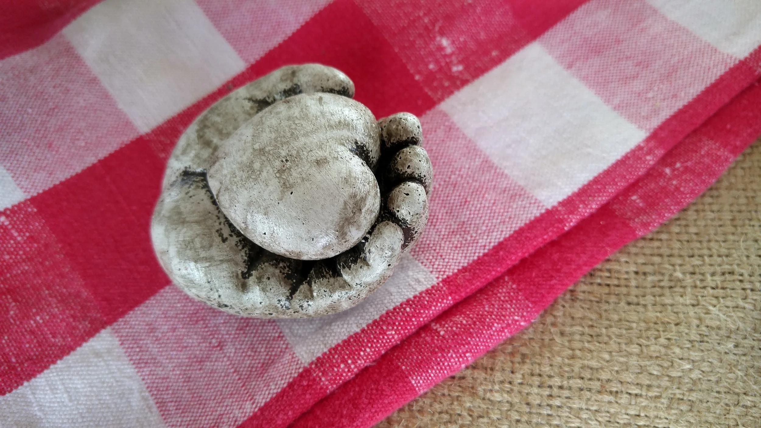 Baby hand with heart - $5