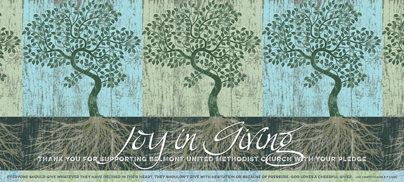 The Belmont United Methodist Church needed to promote a fundraiser on a bulletin board in addition to a poster for congregants to learn more about their campaign.