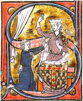 From the 13th century French manuscript "Roman De La Poire"
