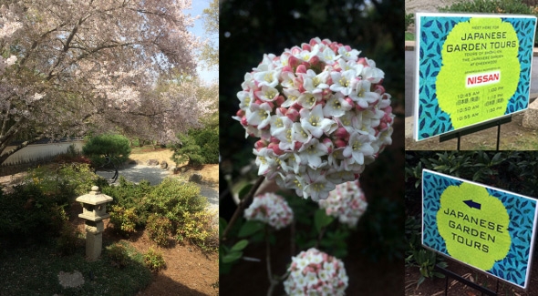 The luncheon was followed up with a tour of the incredible Japanese garden at Cheekwood Botanical Garden and Museum of Art, of course with signs directing the way.