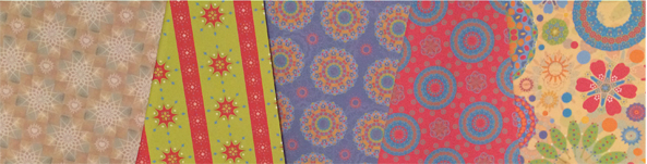 IMAGE: Samples of Studio Haus surface patterns, ©2014 Christa Schoenbrodt, Studio Haus