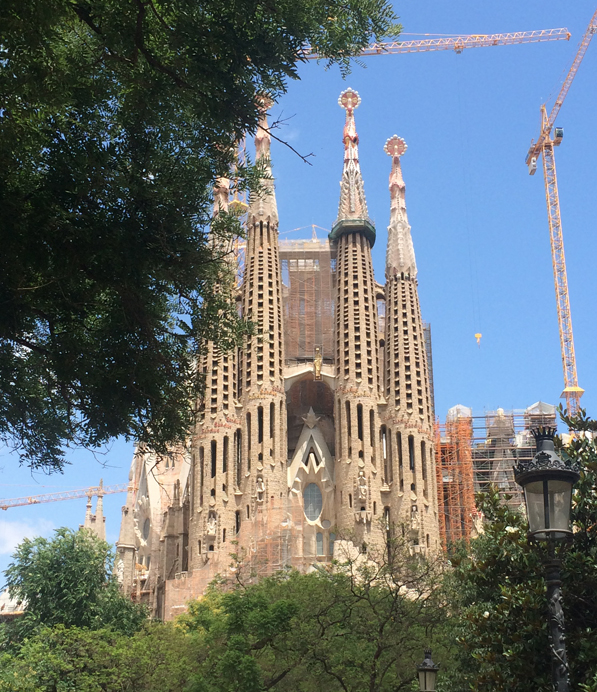 IMAGE: Exterior view of one of La Sagrada Familia’s three facades, the Passion facade.