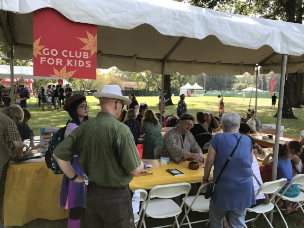 Tents were featured throughout the grounds with kid-friendly activities