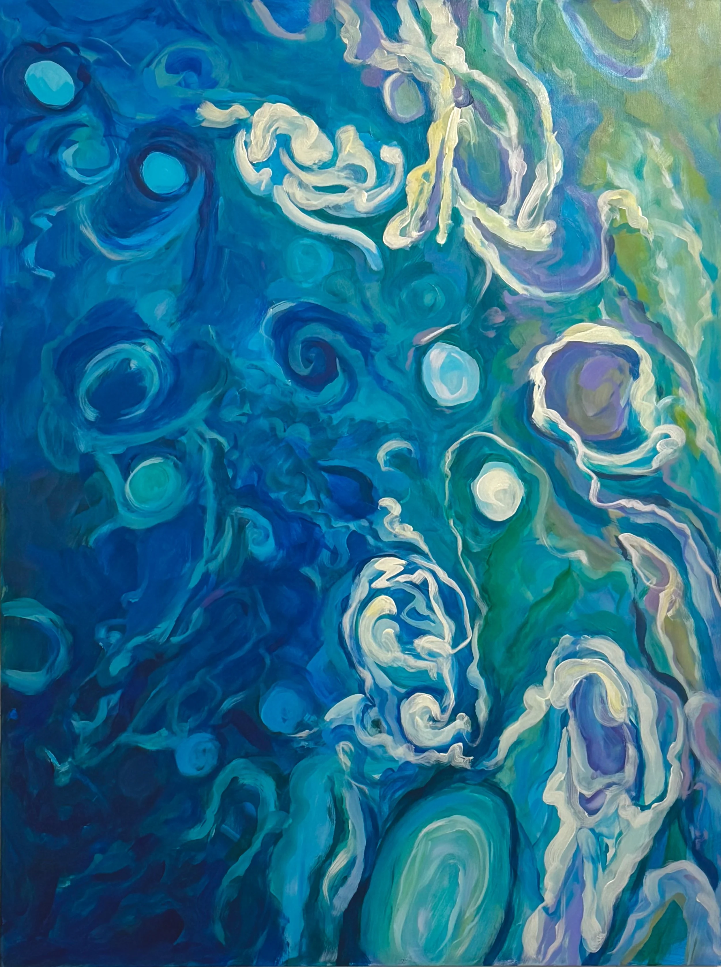 Acrylic on wood panel, 36" x 48"