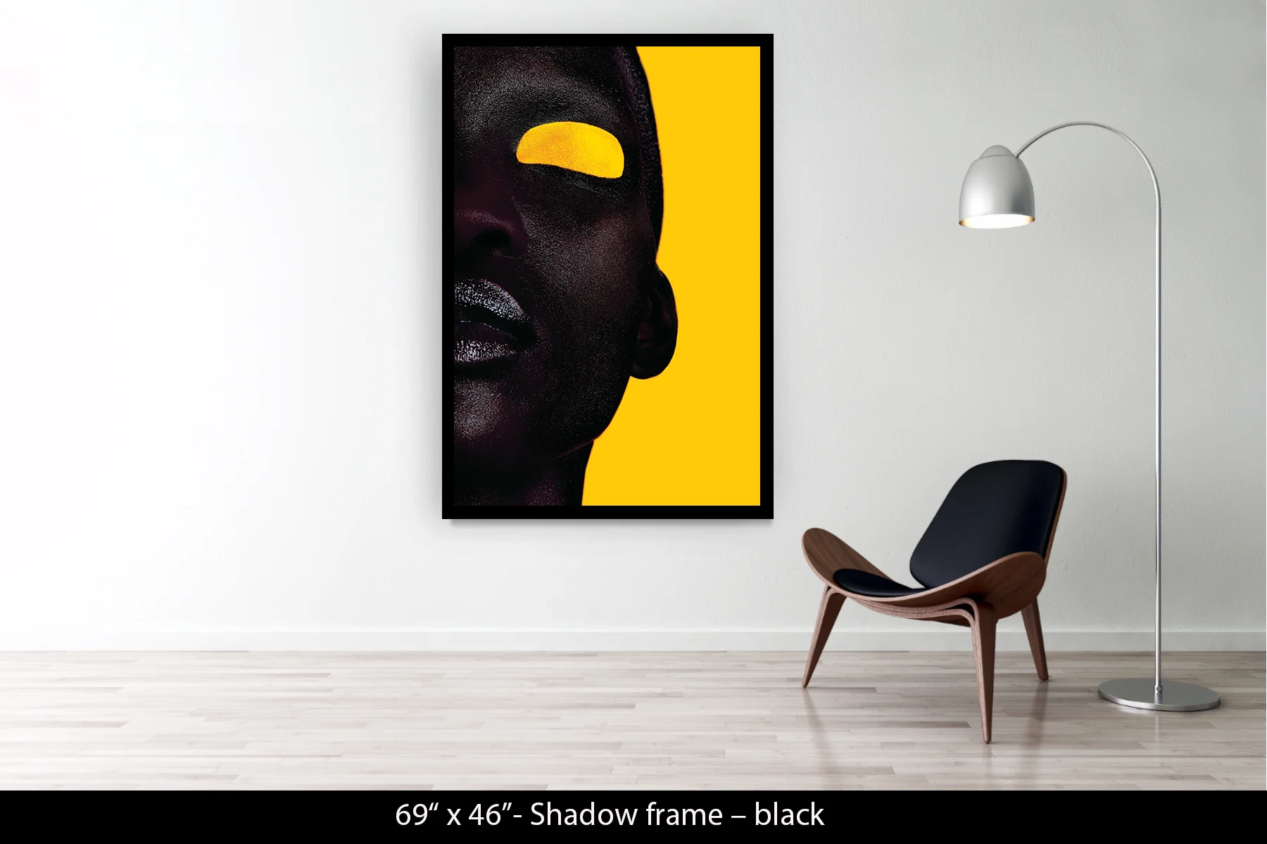 69"x46" | Shadow Frame Black