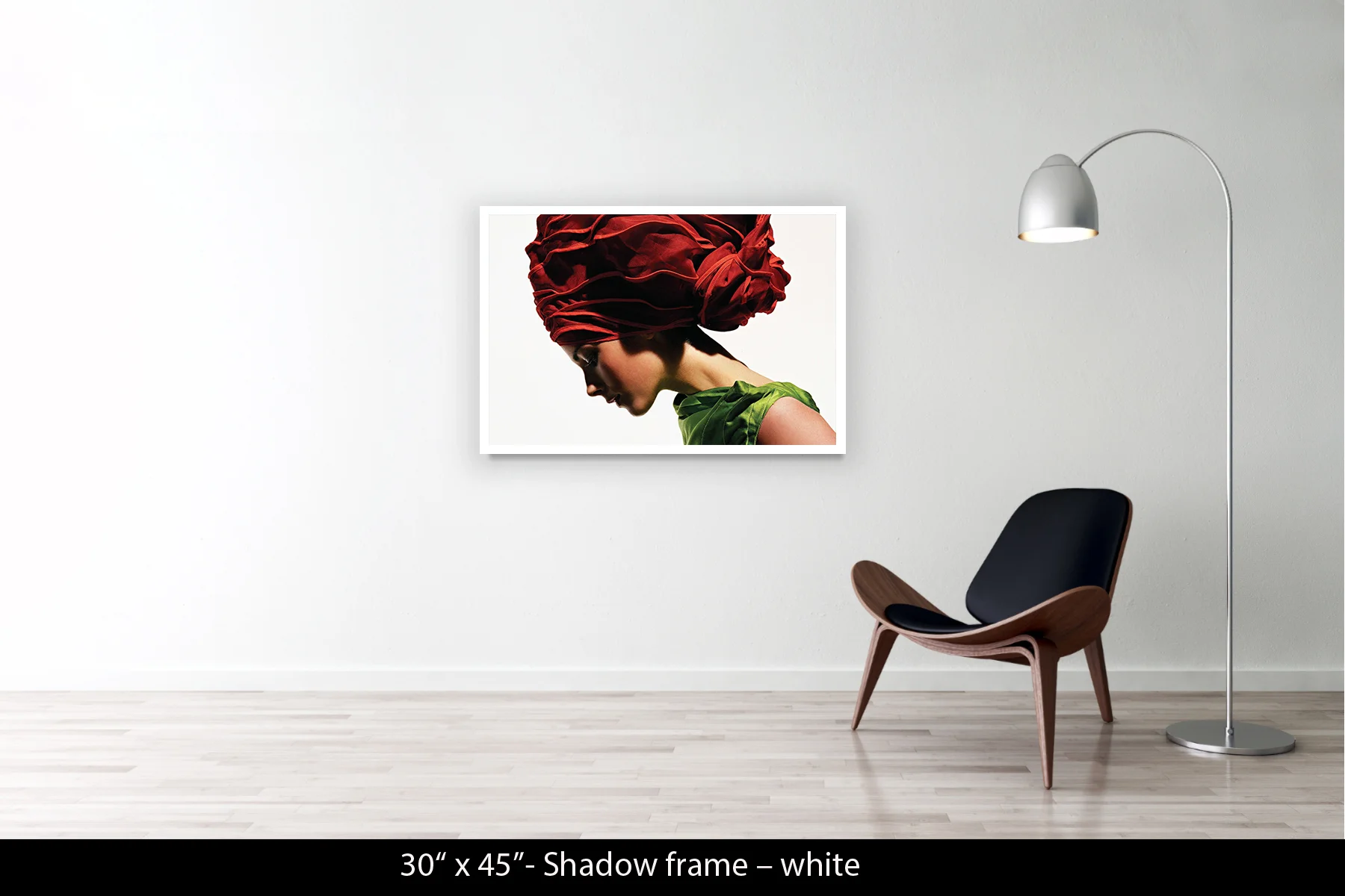 30"x45" | Shadow Frame White