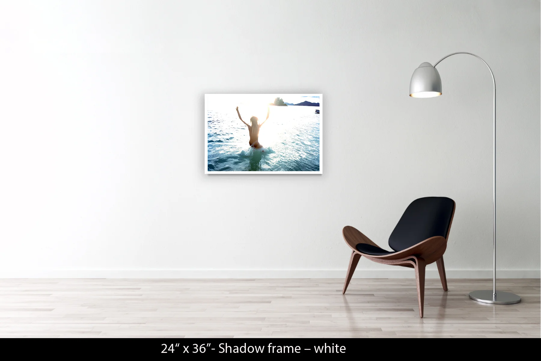 24"x36" | Shadow Frame White