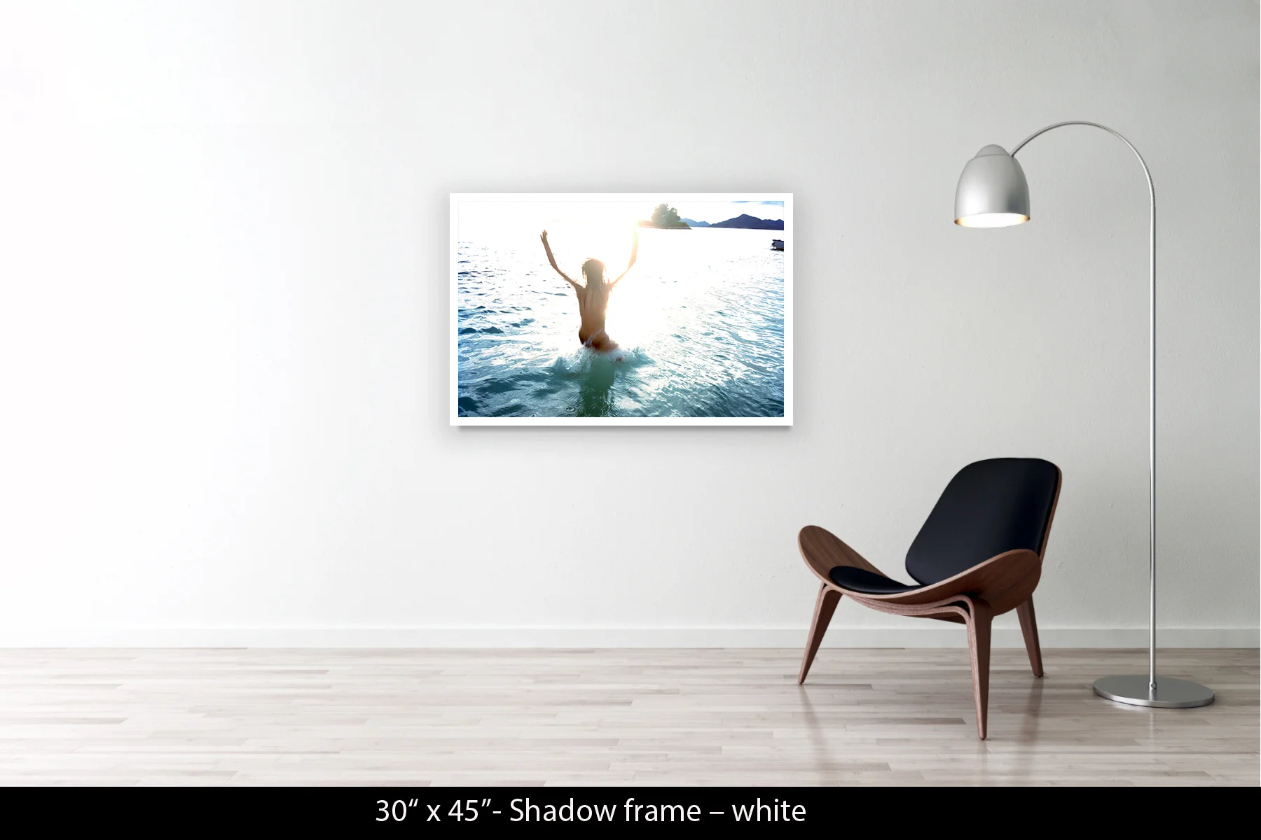 30"x45" | Shadow Frame White