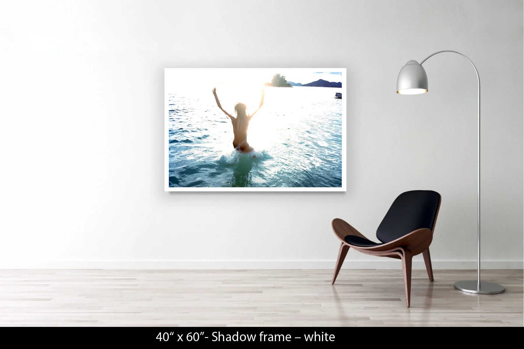 40"x60" | Shadow Frame White