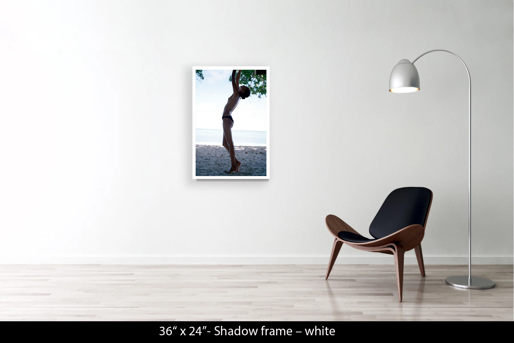 36"x24" | Shadow Frame White