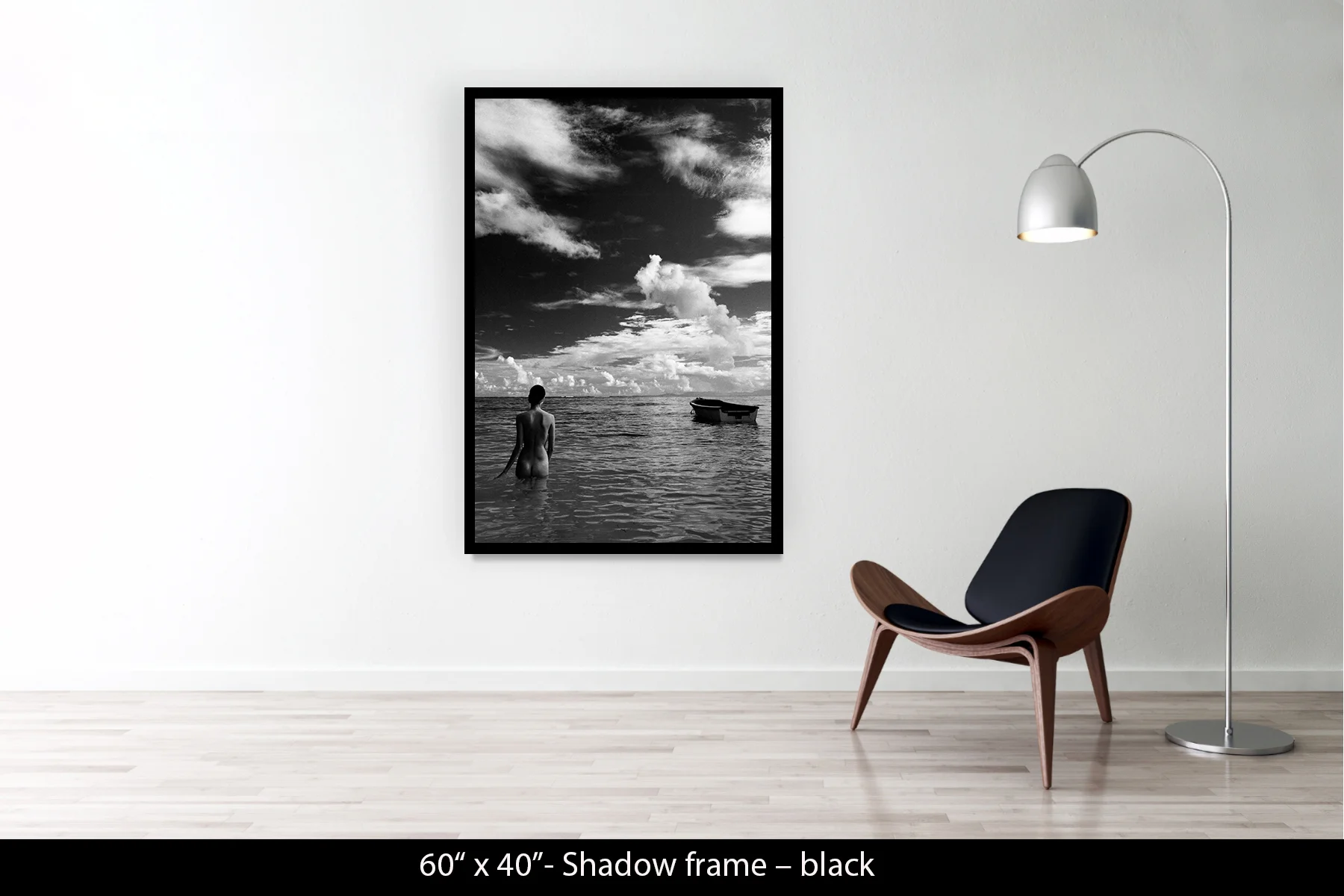 60"x40" | Shadow Frame Black