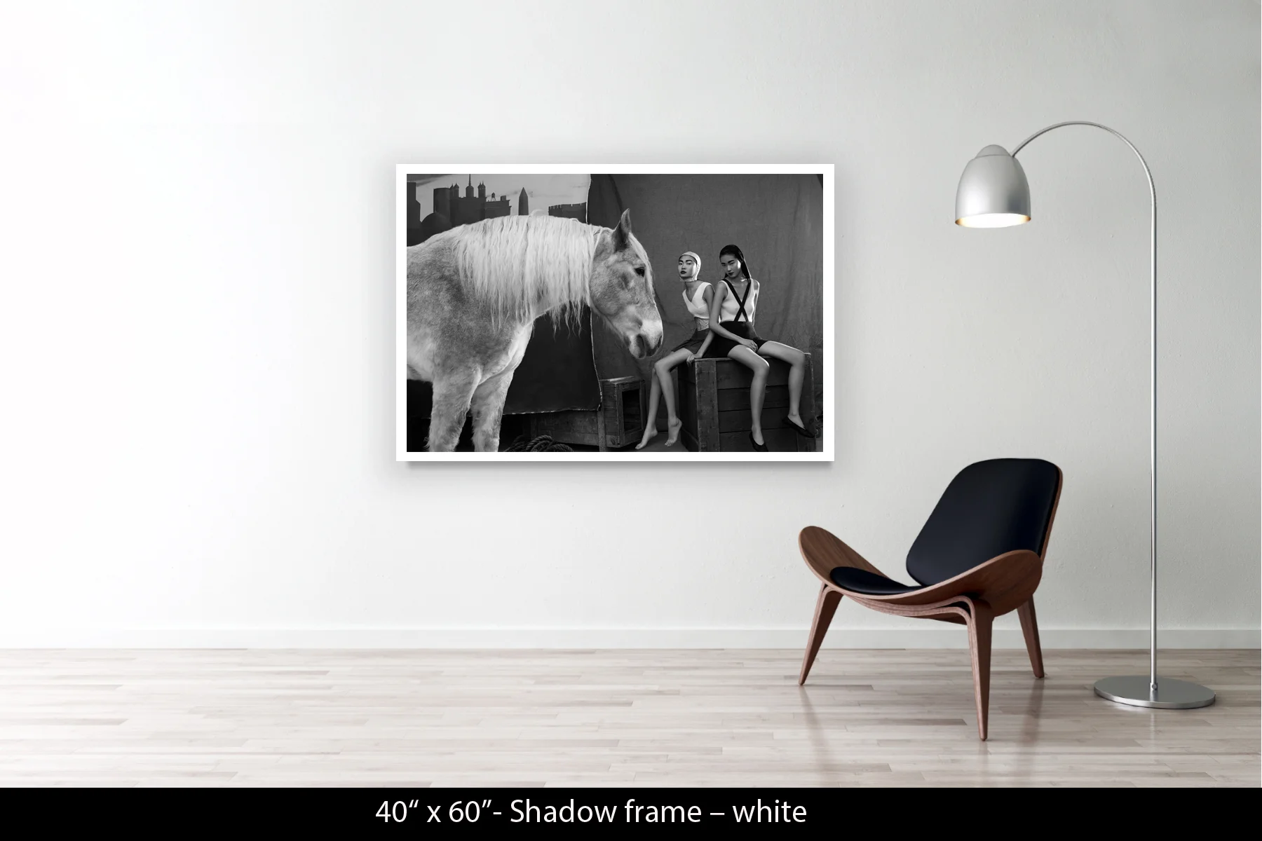 40"x60" | Shadow Frame White