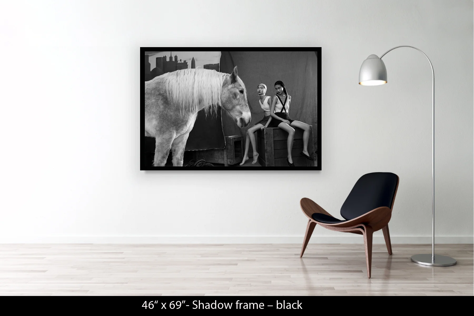 46"x69" | Shadow Frame Black