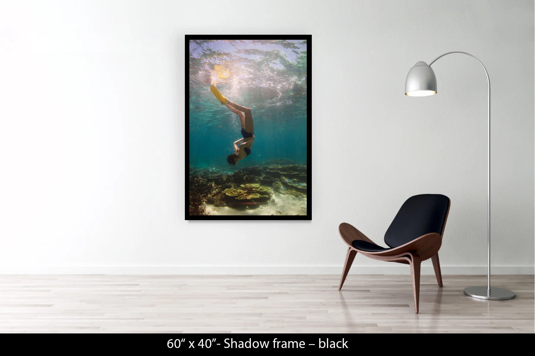 60"x40" | Shadow Frame Black