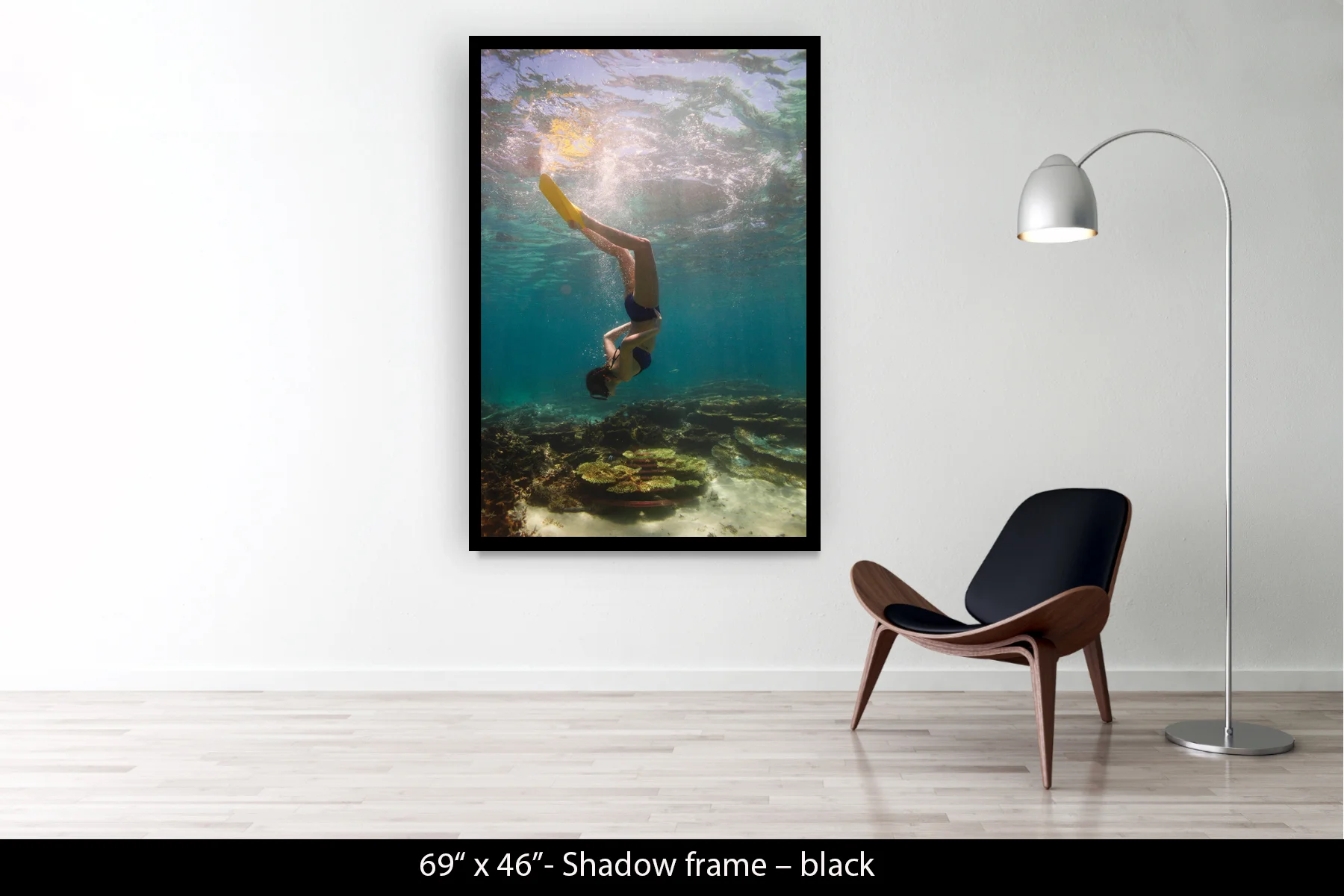 69"x46" | Shadow Frame Black