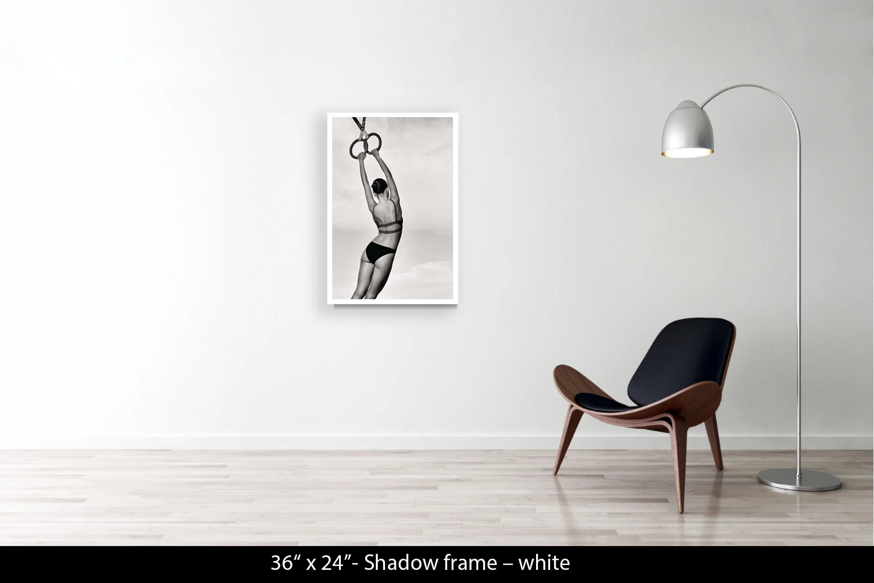 36"x24" | Shadow Frame White