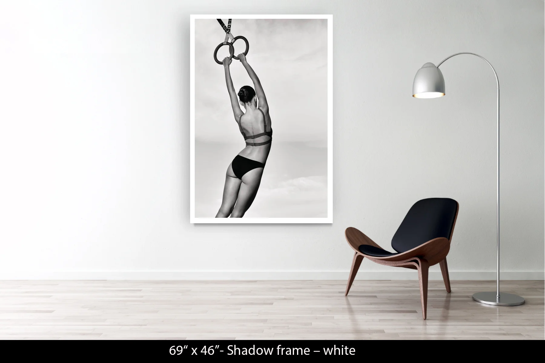 69"x46" | Shadow Frame White