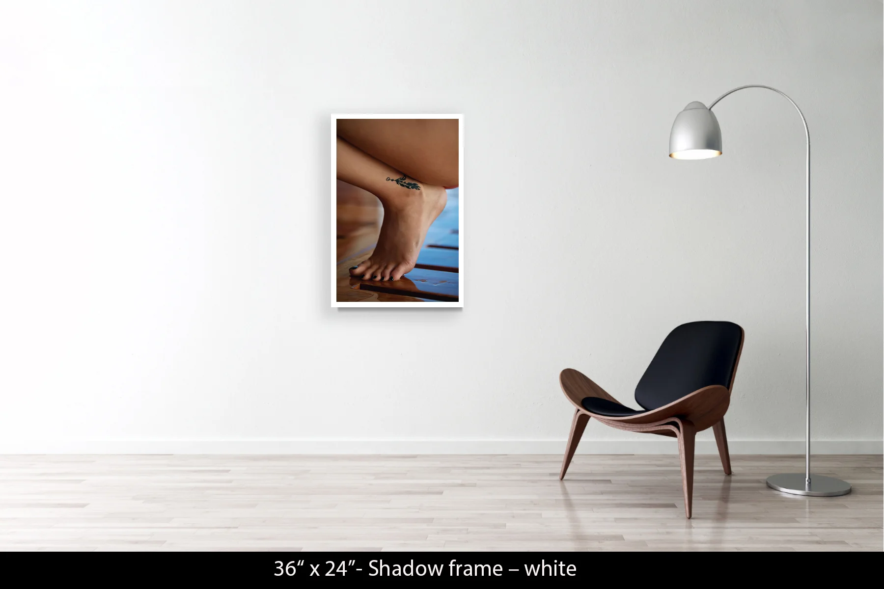 36"x24" | Shadow Frame White