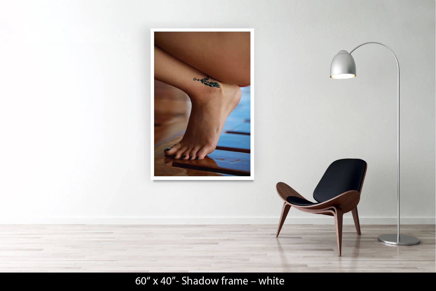60"x40" | Shadow Frame White